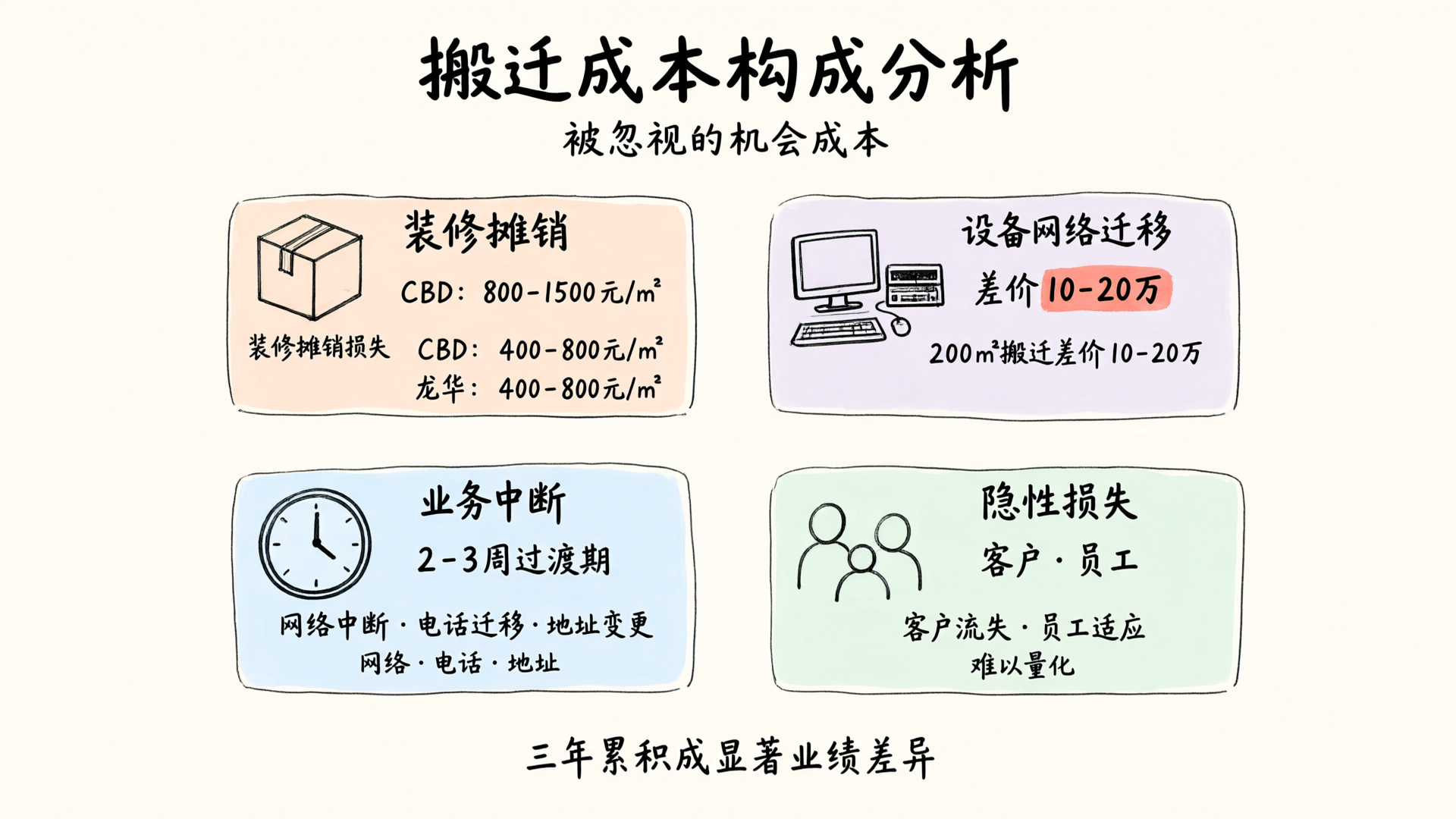 搬迁成本构成分析